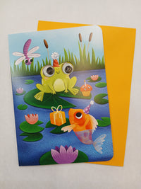 Googley Eyes Frog Birthday Card