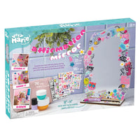 Affirmation Mirror - with charms and cling stickers