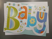 Flowers New Baby Card