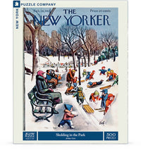 Sledding in the Park: 500 Pieces