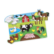 Load image into Gallery viewer, Farm Peg Puzzle 8pc
