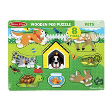 Load image into Gallery viewer, Pets Peg Puzzle 8pc

