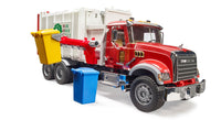 Bruder side-loading garbage truck