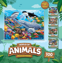 Load image into Gallery viewer, World of Animals: Undersea Friends 100pc Puzzle
