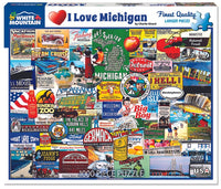 I Love Michigan - 1000 Piece Jigsaw Puzzle