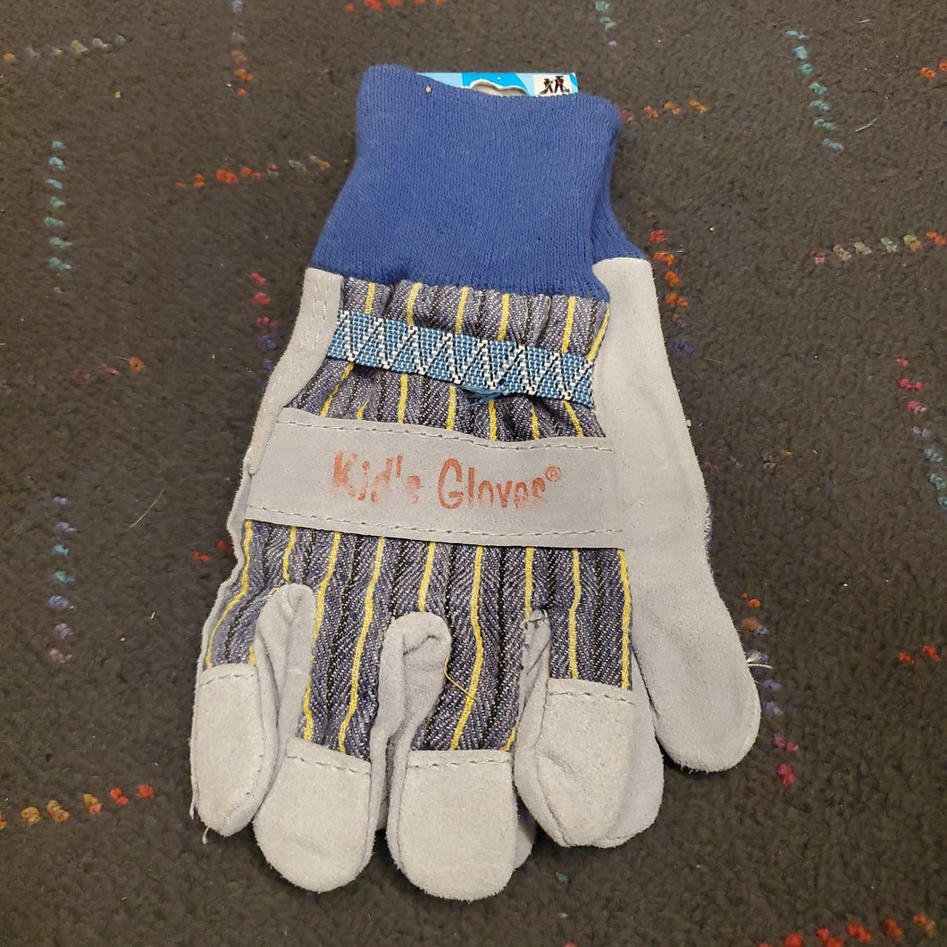 kids work gloves: med