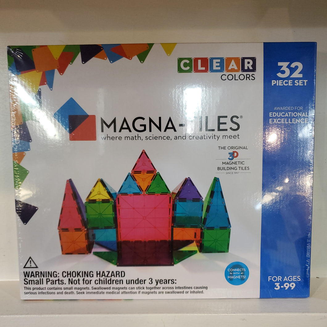 Magnatiles: Clear Colors 32pc set