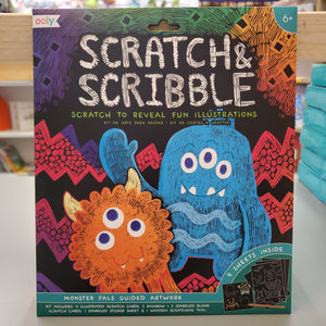 Scratch & Scribble art: Monster Pals
