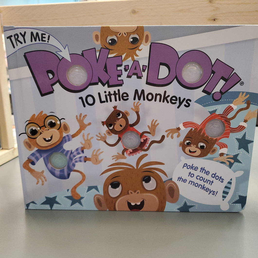 Poke A Dot book 10 little monkeys