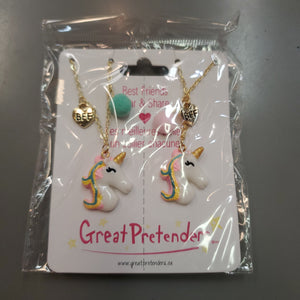 Great Pretenders: Unicorn BFF Necklace 2pc