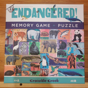 Endagered! Memory game and puzzle