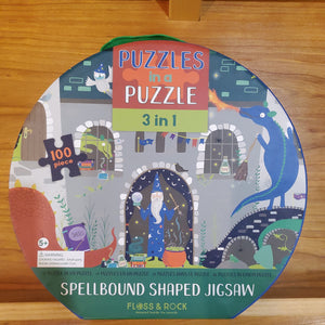 Puzzle in a Puzzle 3 in 1 Spellbound Shaped Jigsaw 100pc