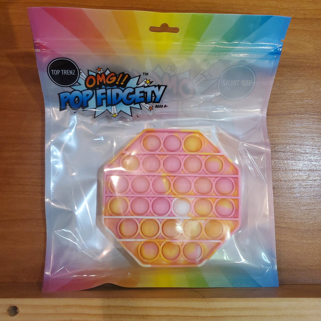 Tie-Dye Octagon OMG pop fidget