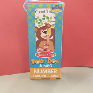 Poke A Dot Jumbo Number Learning Cards