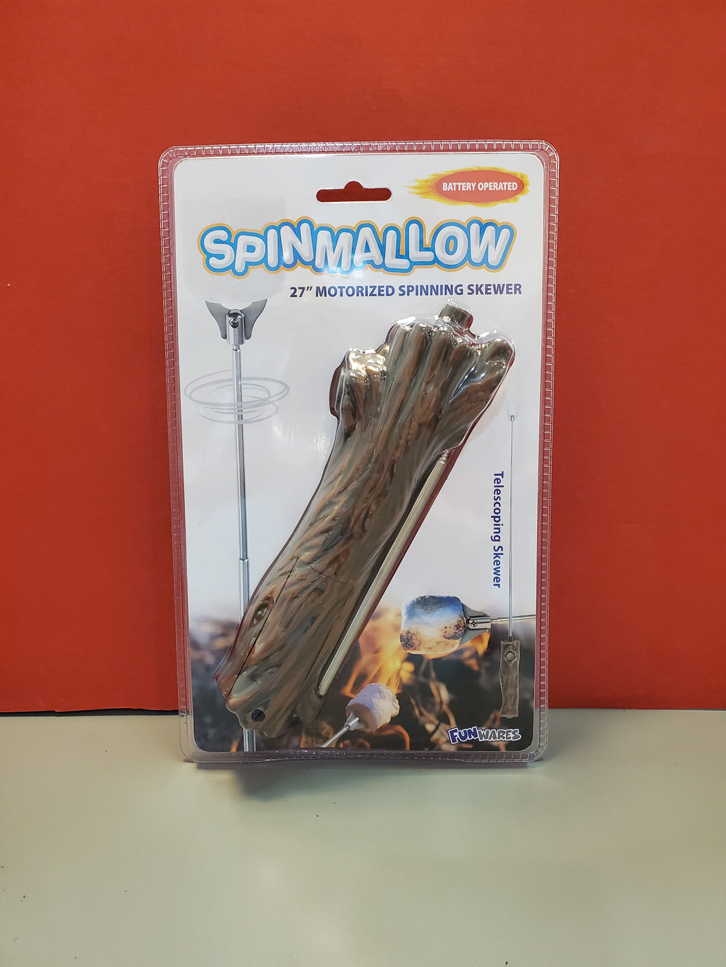 Spinmallow - battery powered spinning skewer
