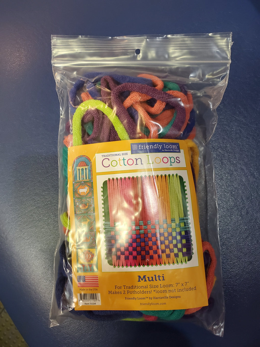 Cotton Loops for potholders mixed brights