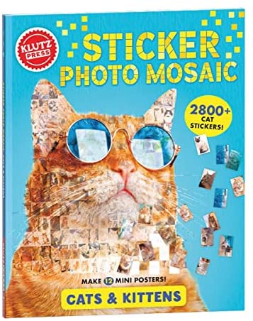 Sticker Photo Mosaic: Cats And Kittens