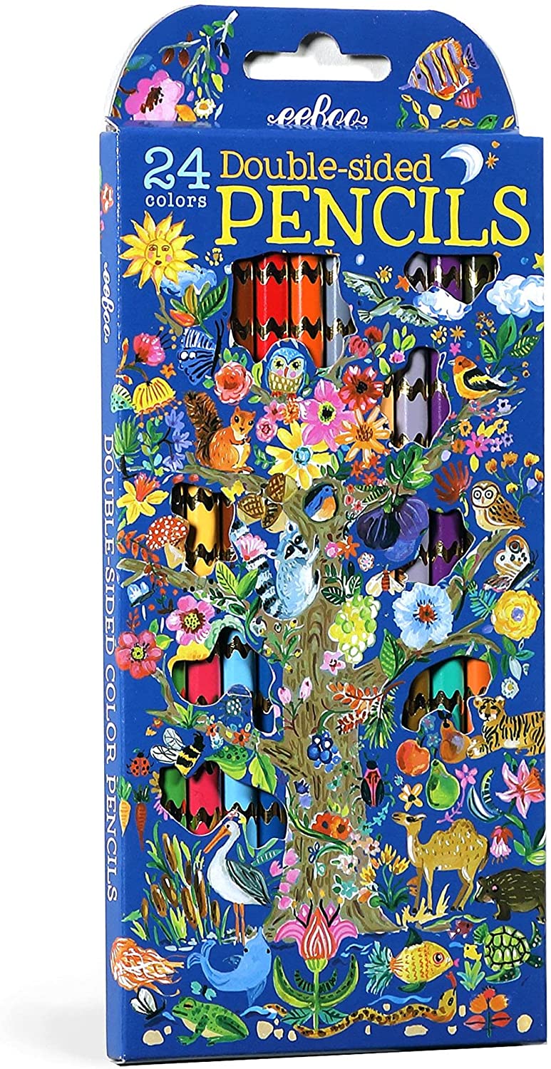 EeBoo Tree of Life double-sided color pencils