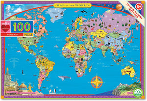 100pc World Map Puzzle