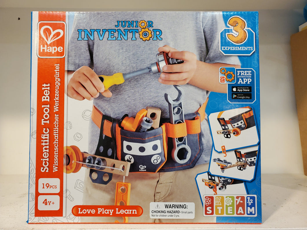 HAPE: Junior inventor toolbelt with free instruction app