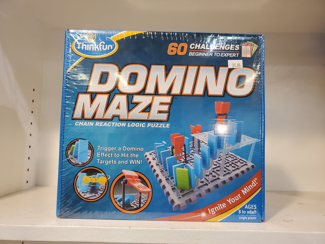 Domino Maze: Chain reaction logic puzzle
