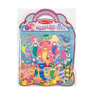 Puffy Stickers - Mermaid 65 reusable stickers