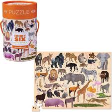 Thirty Six Animals 100pc Puzzle: Wild Animals