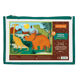 12pc Pouch Puzzle: Dinosaur Park