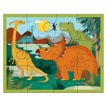 Load image into Gallery viewer, 12pc Pouch Puzzle: Dinosaur Park
