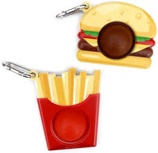 Burger / Fries Keychain popper