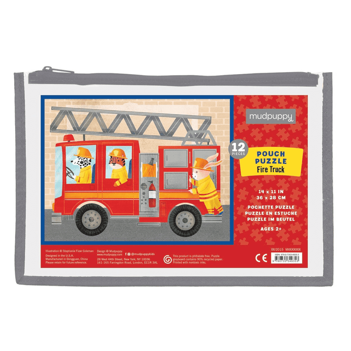 12pc Pouch Puzzle: Fire Truck