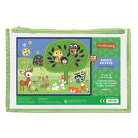 12pc Pouch Puzzle: Forest Friends