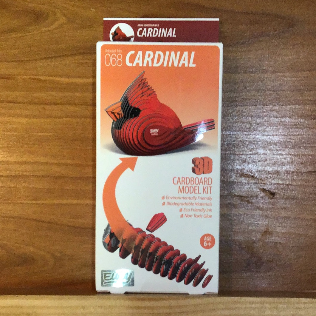 Eugy Cardinal Cardboard Model Kit