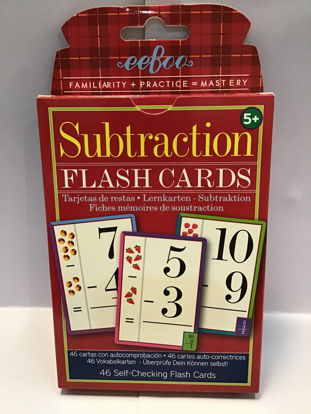 Flash cards - subtraction