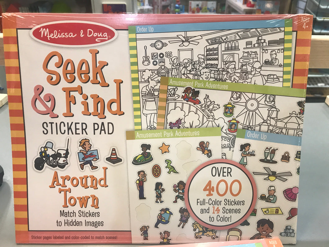 Melissa & Doug - Seek & Find Around Town Sticker Pad