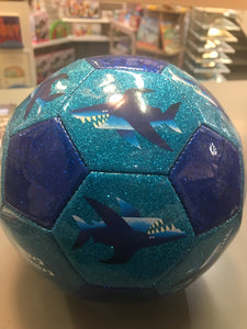 Crocodile Creek - size 3 soccer ball (blue glitter shark)