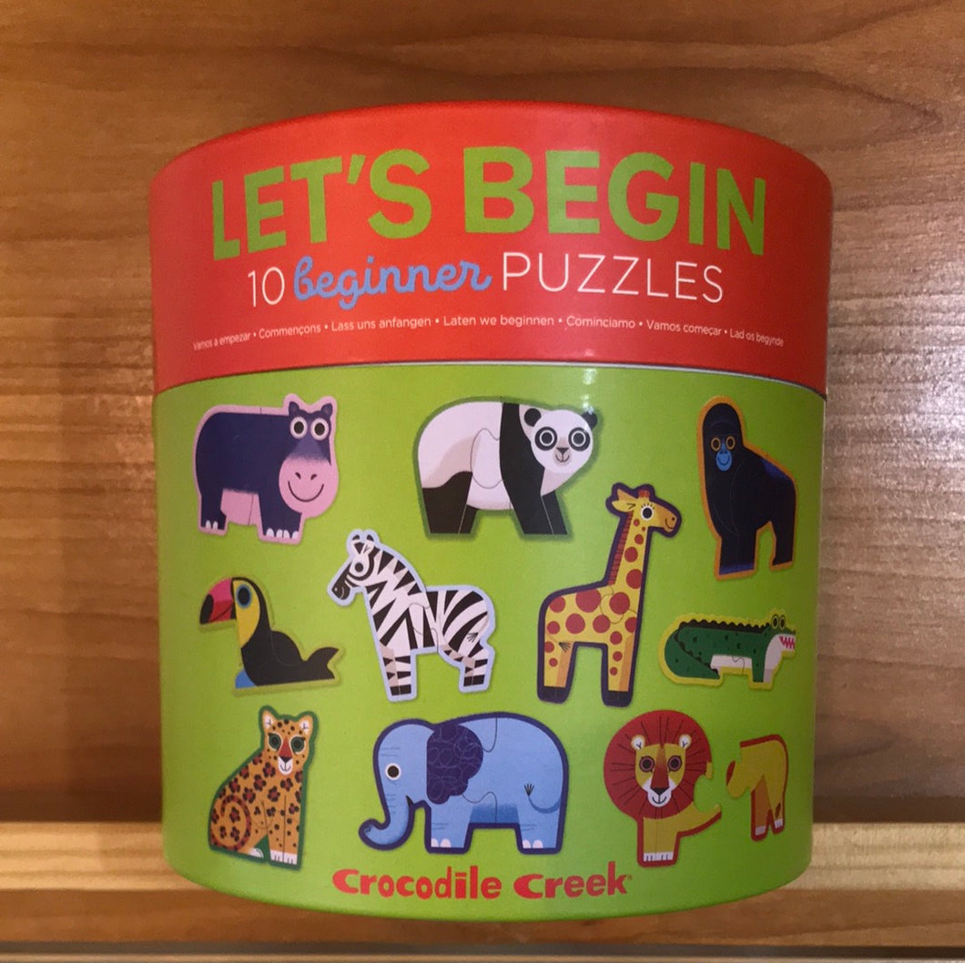 10 Animal 2pc beginner puzzles