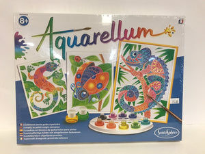 Aquarellum - 3 ready to paint magic canvases