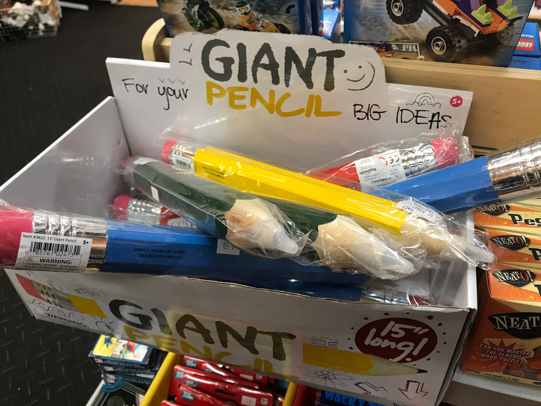 Toysmith - 15” Giant Pencil (assorted colors)