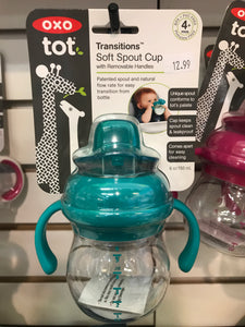 OXO tot - Transitions Soft Sprout Cup (teal)