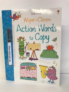 Wipe-Clean Action Words to Copy