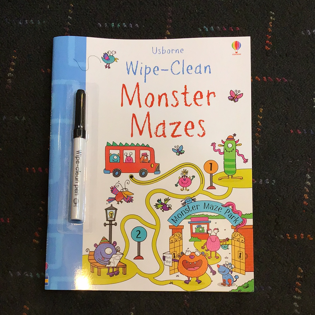 Wipe clean Monster Mazes