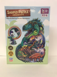 Dinosaur Day Shaped Puzzle 100pc