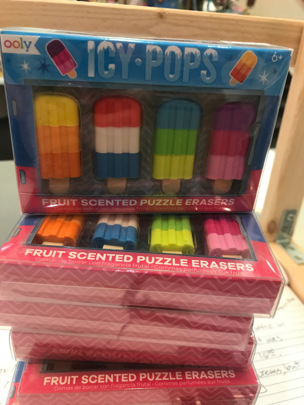 ooly - Icy Pops Fruit Scented Puzzle Erasers