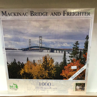 Mackinac Bridge & Freighter 1000pc