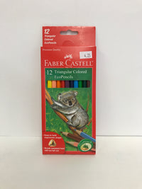 12 Triangle Colored EcoPencils