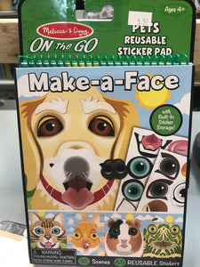 Melissa & Doug - Make a Face Pets Sticker Pad