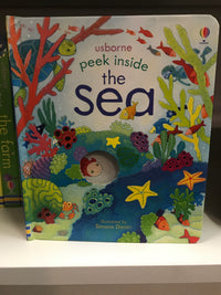 PEEK INSIDE THE SEA - (Usborne)