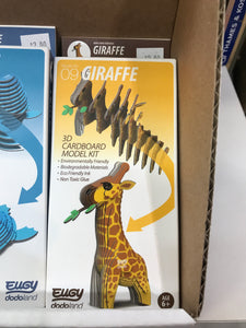 Eugy - 3D Giraffe Cardboard Model Kit