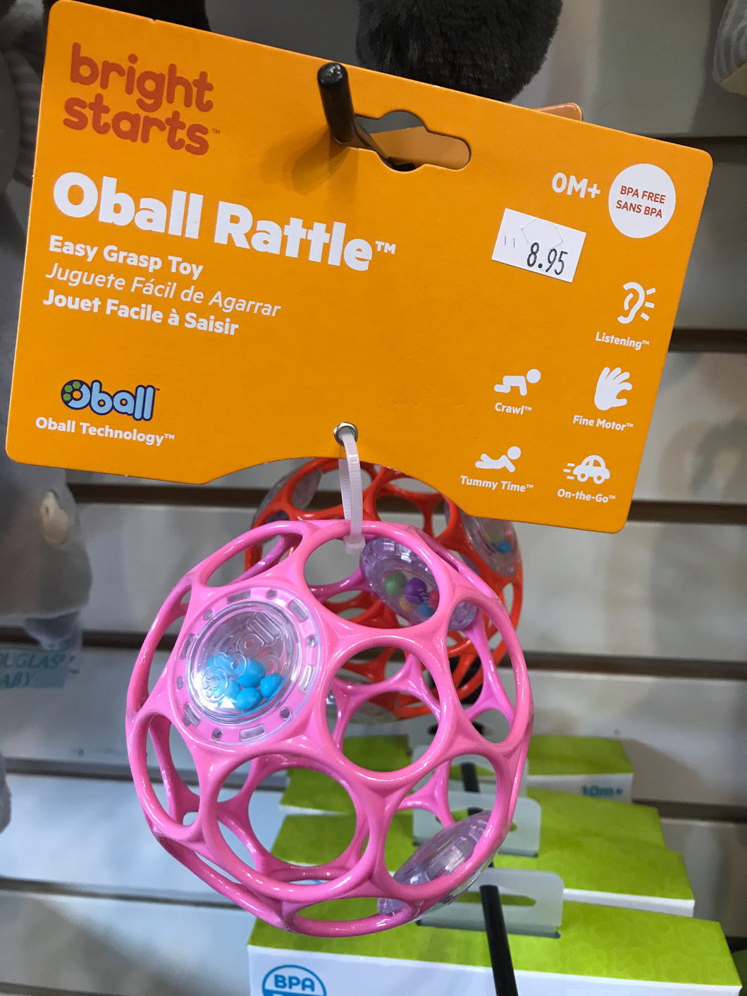 Bright Starts - Oball Rattle (assorted color)